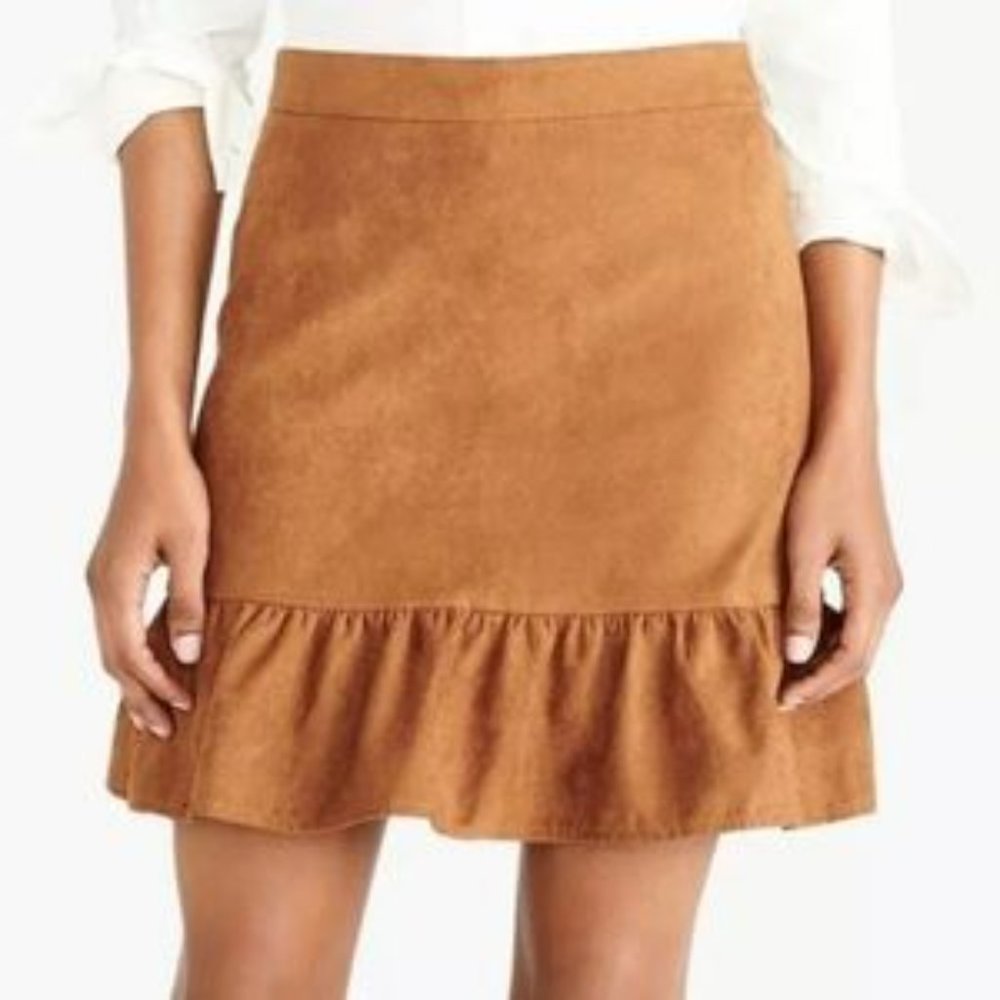 Mini Suede like brown skirt